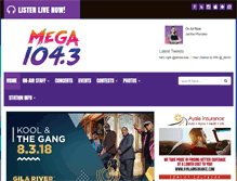 Tablet Screenshot of mega1043.com